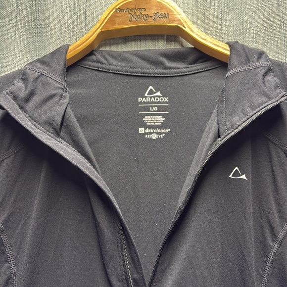 Paradox black 1/4 zip long sleeve shirt size large - Picture 5 of 8
